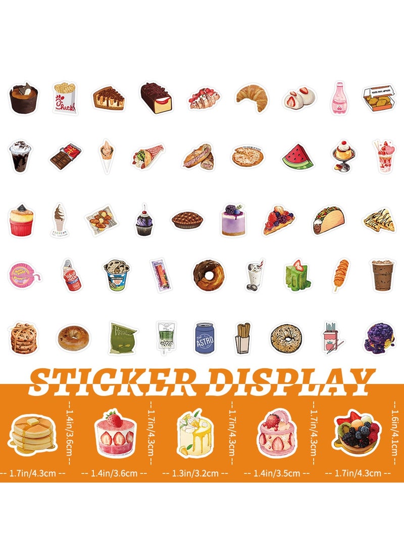 100 قطعة من ملصقات الحلوى اللطيفة المقاومة للماء من الفينيل، ملصقات الحلوى، الآيس كريم، الكب كيك، ملصقات مكافأة المعلمين للأطفال والطلاب وأجهزة الكمبيوتر المحمولة وزجاجة المياه ولوح التزلج - Image 4