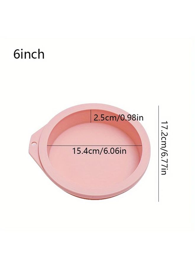 4 Inch Silicone Round Cake Pan Non Stick Baking Mold Heat Resistant Easy Clean - Image 4