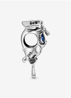 Pandora Violet Pandora Wisdom Owl Graduation Pendant - Made of Sterling Silver and Crystal  - Image 2
