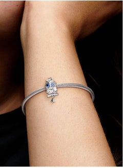 Pandora Violet Pandora Wisdom Owl Graduation Pendant - Made of Sterling Silver and Crystal  - Image 4