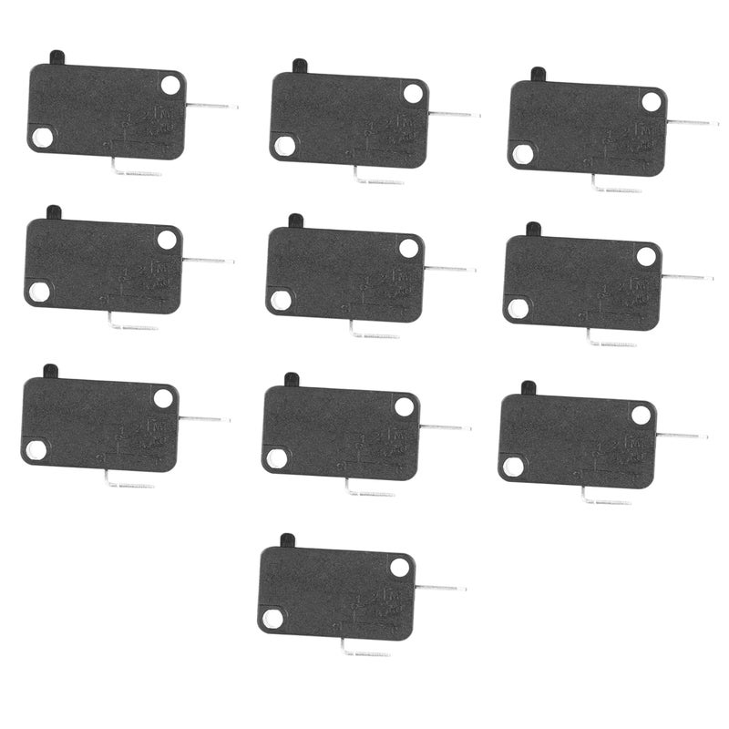 JECOMPRIS 10pcs Spdt Micro Switch for Microwave Rice Cooker Appliances Reliable Snap Replacement Interlock Switch for Home Appliances - Image 1