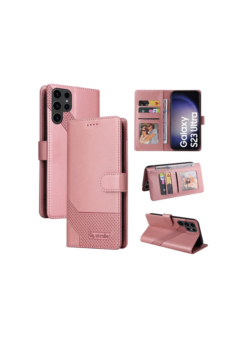 Suteni Flip Cover Card Slots Leather Phone Case for Samsung - Image 3