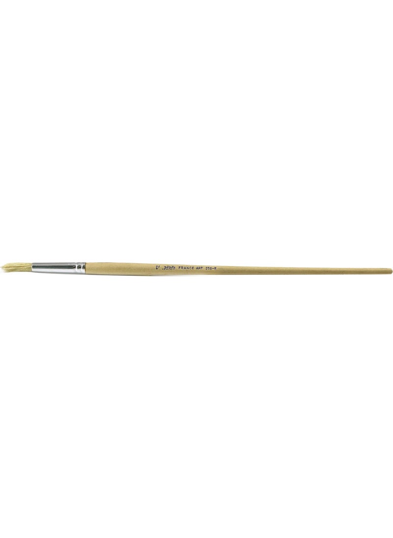Pebeo France Art 258R Oil Paint Brush White Bristle Round Tip Serial No:12 