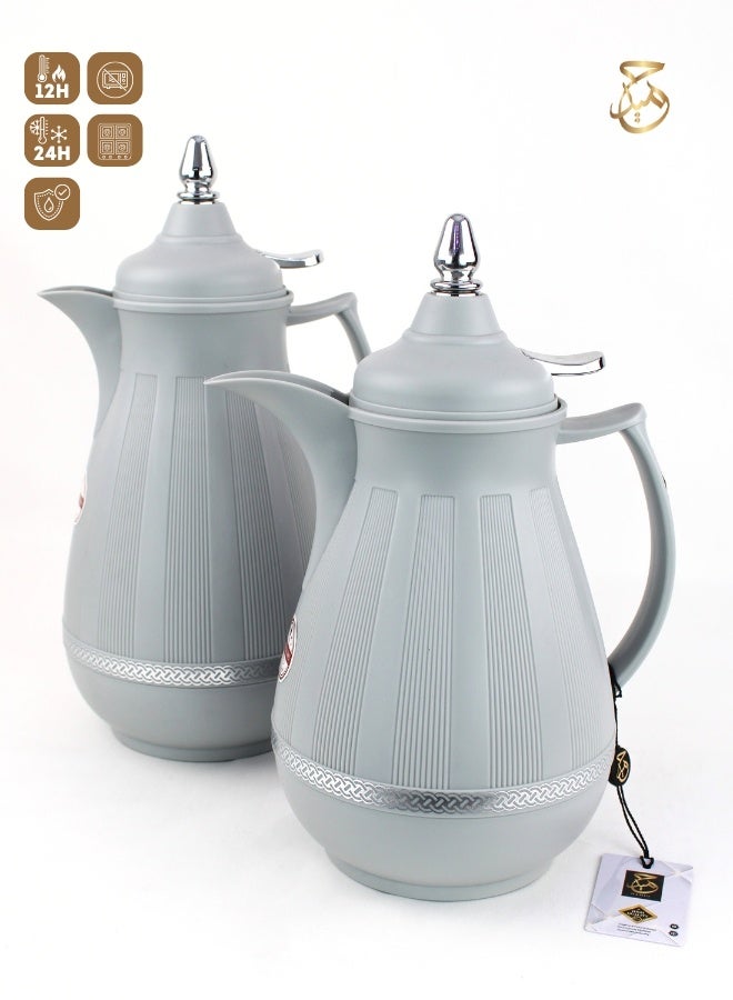 Red Home Vacuum Flask Set - 1000ml,700ml SH956A  - Image 1