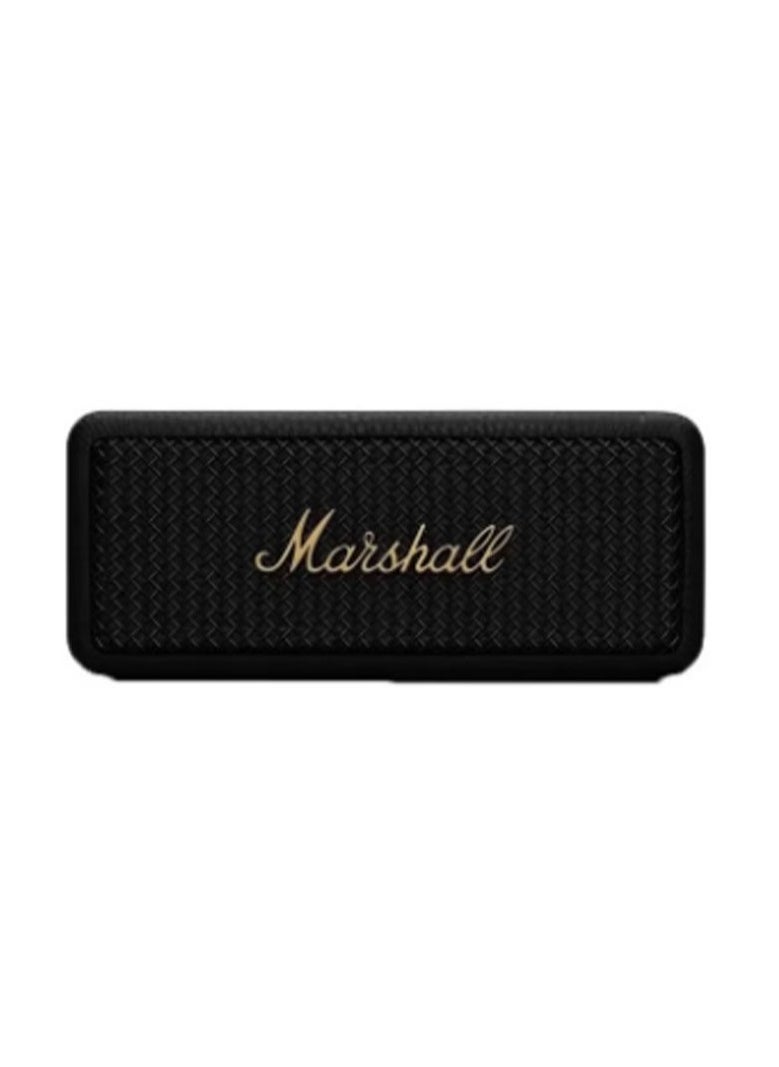 Marshall - Emberton II Portable Bluetooth Speaker - Black and Brass - Image 1