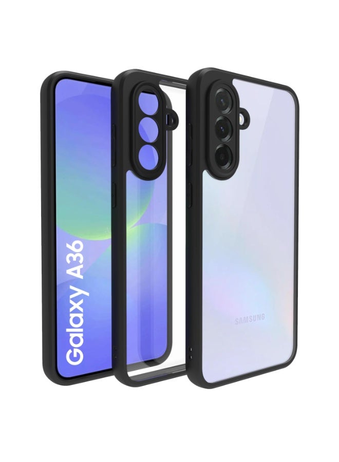جراب حمايه شفاف مضاد للاصفرار ومقاوم للصدمات متوافق مع  Samsung Galaxy A36 (شفاف) - Image 1