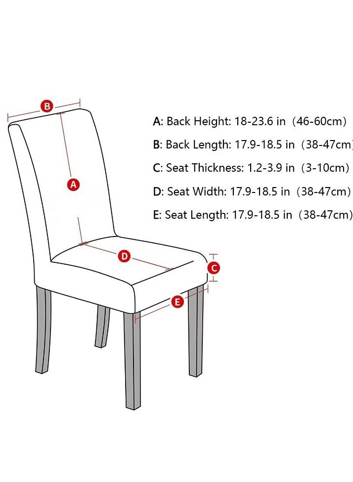 Fabienne Woven Jacquard Stretch Fit Dining Chair Slipcover Maroon - Image 2