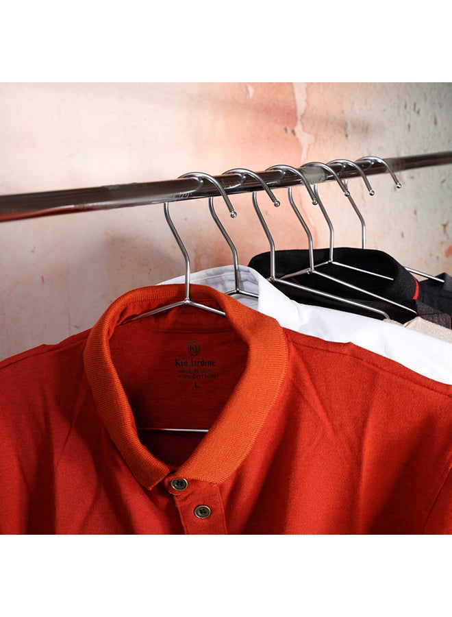 Royalford 6-Piece Metal Cloth Hangers With Extra Hooks Silver - Image 4