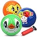 Dilabnba Mini Soccer Balls for Kids Toddlers 612 Months 6 Bouncy Soccer Footballs Sport Gear Cute Little Animal Face Balls Cool Soft Ball Gift for Girls Boys 2 3 4 5 6 73 PCS - Image 3