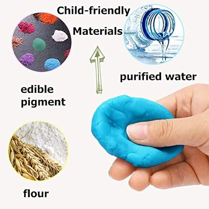 PLAYDOUGH BARBERSHOP, CRAZY CUTS DOUGH SET CREATIVITY DIY HAIRDRESSER HAIRCUT HAIRSTYLE PRETEND PLAY TOY KIT WITH DOUGH AND MOLDS FOR KIDS 20PCS - Image 4