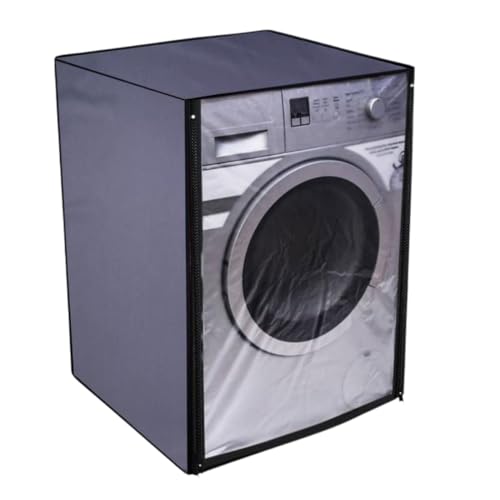 Nitasha Front load Waterproof Washing machine cover Compatible for Bosch 7 Kg WAJ2416SIN (/Dustproof Cover) Grey Color - Image 1