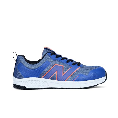 New Balance Men's Aluminum Toe Evolve Industrial Shoe, Blue/Orange, 9.5 Wide - Image 4