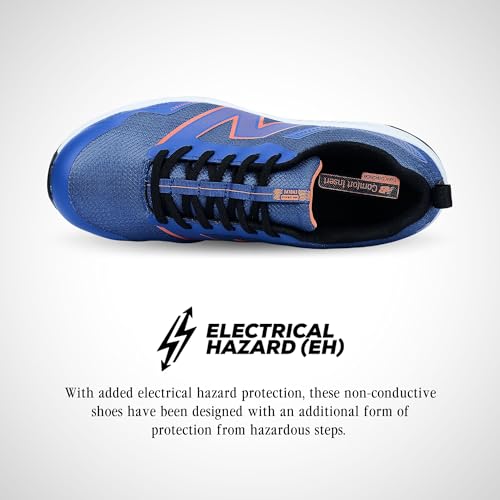 New Balance Men's Aluminum Toe Evolve Industrial Shoe, Blue/Orange, 9.5 Wide - Image 2