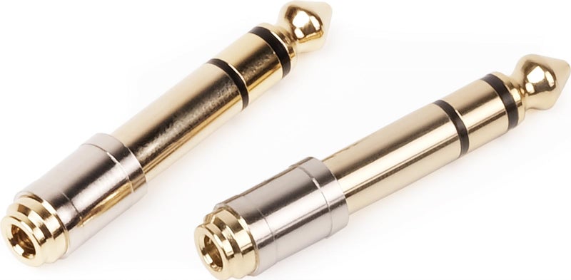 PASOW 1/4'' Male to 1/8'' Female Stereo Headphone Adapter 6.35mm to 3.5mm Audio Adapter Pure Copper for Headphone, Amplifier, Guitar, 2 Pack - Image 3