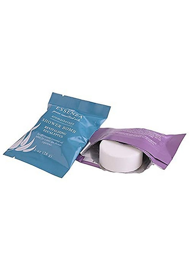 ESSENZA Shower Bombs 14Pc Bin - Revitalizing Eucalyptus & Relaxing Lavender Aromatherapy Luxury Shower Bombs - Height 8.125” Width 5.5” Depth 4.125” Weight 1.31 Lbs - 14 Pc Collection - Image 2