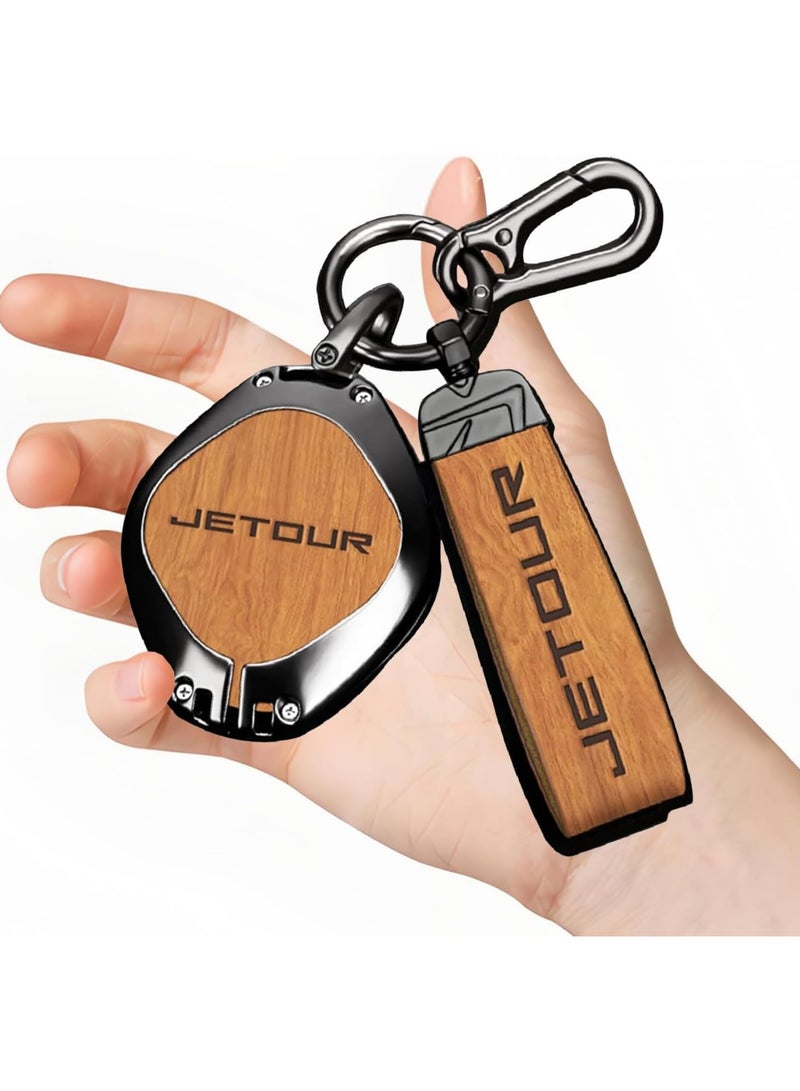 Oasisgalore Key Fob Protector Case for Jetour Dashing (L6/L9/X70/X90/X95 PLUS) – Durable Alloy Cover (Grain)  - Image 3