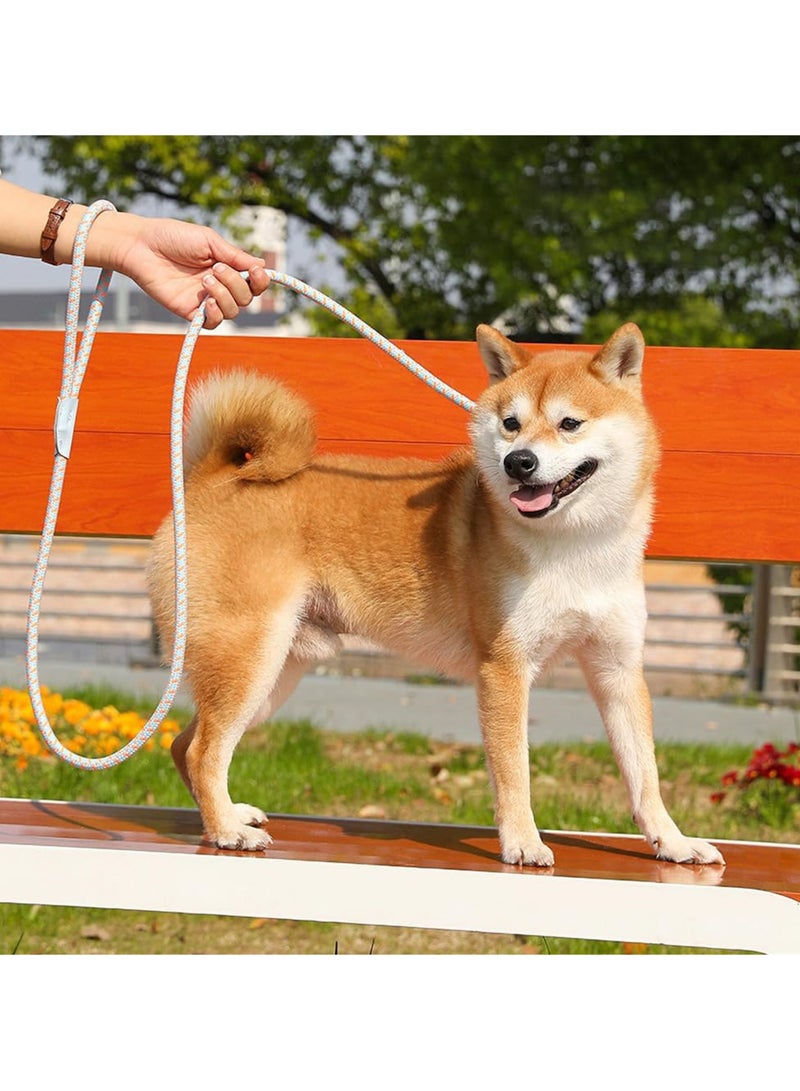 طوق كلب قابل للسحب بطول 5 أقدام، مثالي لتدريب الجراء وسلوك عدم السحب، تصميم حلقة سهل للمشي المريح - Image 4