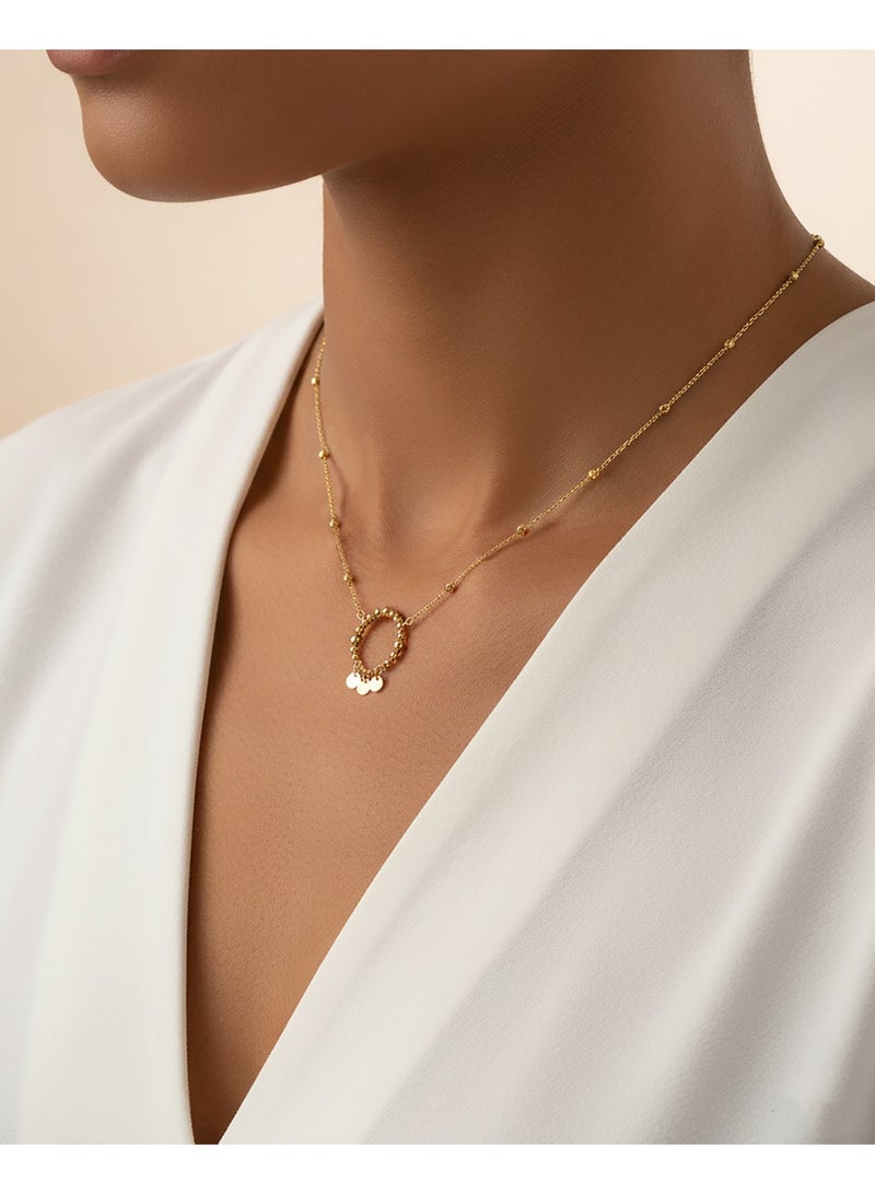 Ruby Art Gold 18K Pure Gold Women’s Necklace – Elegant & Premium Design-3.22 Gram - Image 2