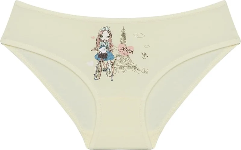 دونيلا 10 Colored Paris Printed Girl's Panties - 415080