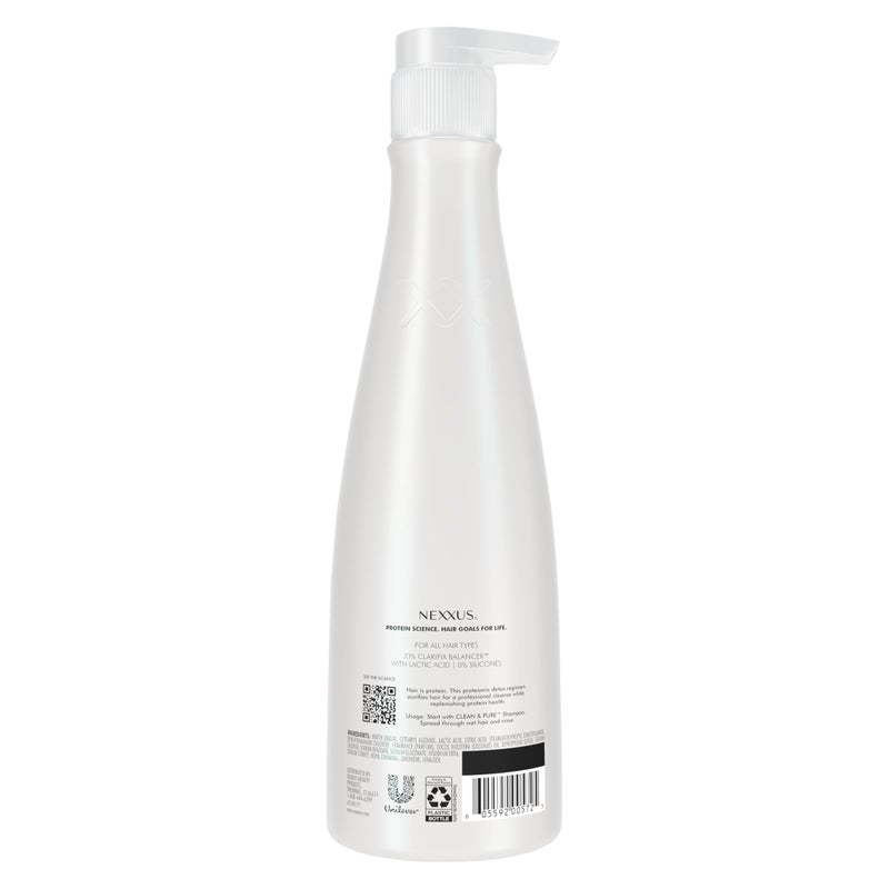 Nexxus Clean and Pure Conditioner With ProteinFusion, Nourished Hair Care, Silicone, Dye, and Paraben Free 13.5 oz - Image 2