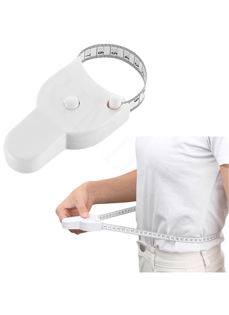 RIMDIXA RIMDIXA Body Measuring Tape with Lock Pin and Retractable Push Button 150 CM Measurement Tape Measure for Body for Fat Measurement and Weight Loss Sewing Tape Tailor Tape  - Image 1
