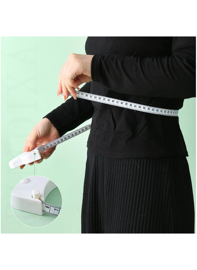RIMDIXA RIMDIXA Body Measuring Tape with Lock Pin and Retractable Push Button 150 CM Measurement Tape Measure for Body for Fat Measurement and Weight Loss Sewing Tape Tailor Tape  - Image 2