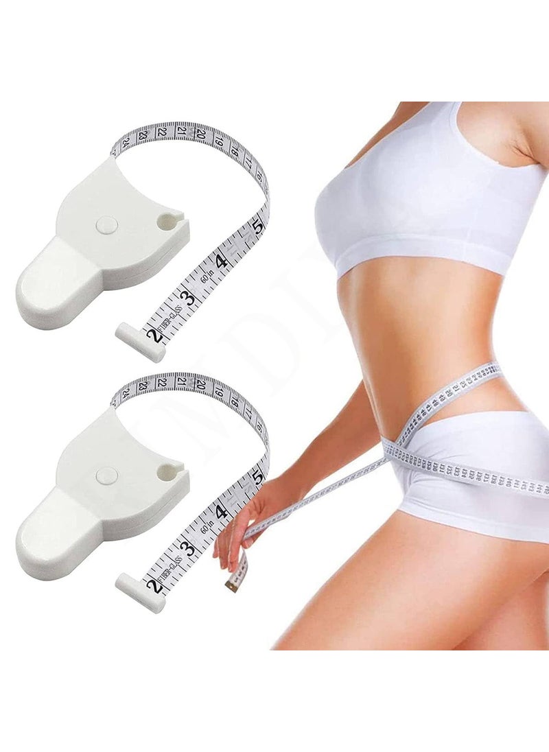 RIMDIXA RIMDIXA Body Measuring Tape with Lock Pin and Retractable Push Button 150 CM Measurement Tape Measure for Body for Fat Measurement and Weight Loss Sewing Tape Tailor Tape  - Image 3