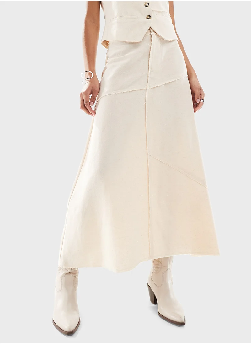 ريكلايمد فينتدج High Waist Skirt