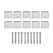 Gopayia RV Trim End Caps Vinyl Trim Strips White Flat End Cap for RV Camper Trailer 1 Trim Molding with Screws 10 Pack - Image 2