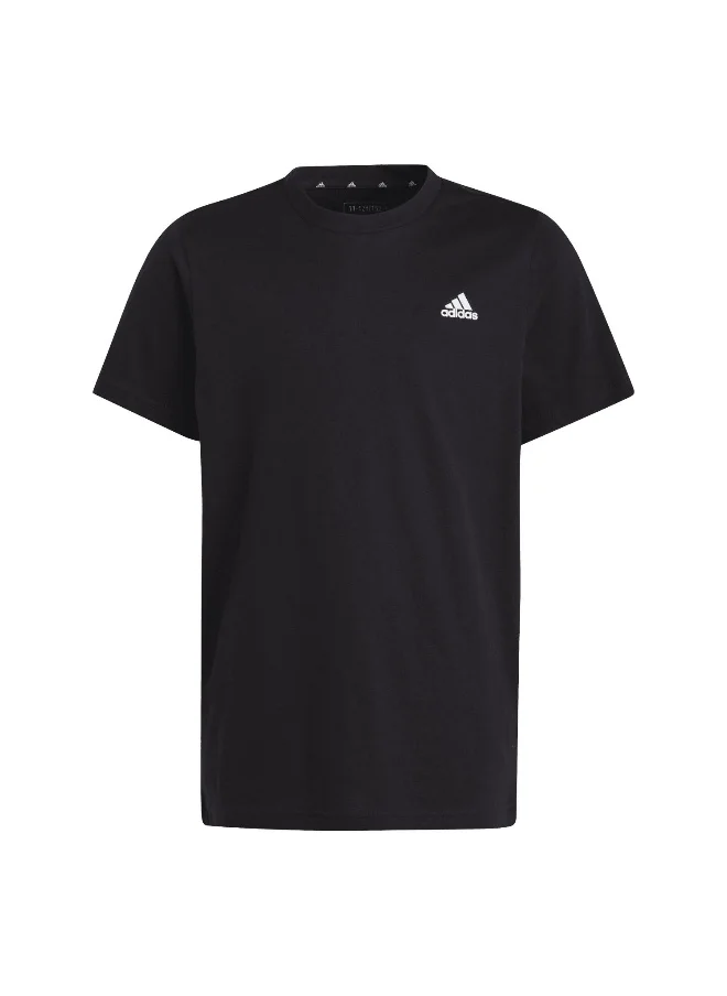 اديداس adidas U Sl Tee Black Training T-Shirts 7-8Y