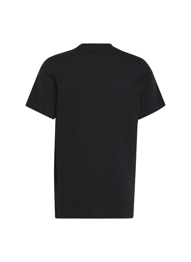 Adidas adidas U Sl Tee Black Training T-Shirts 7-8Y  - Image 3