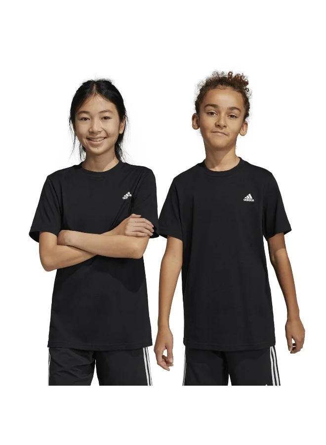 Adidas U Sl Tee Black Training T-Shirts 7-8Y