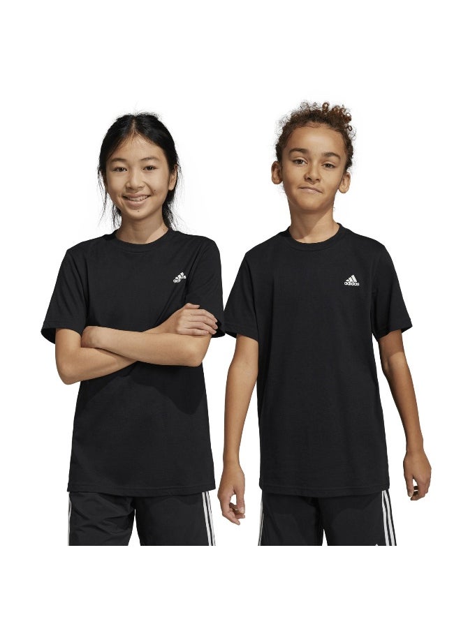 Adidas - adidas U Sl Tee Black Training T-Shirts 7-8Y - Image 1