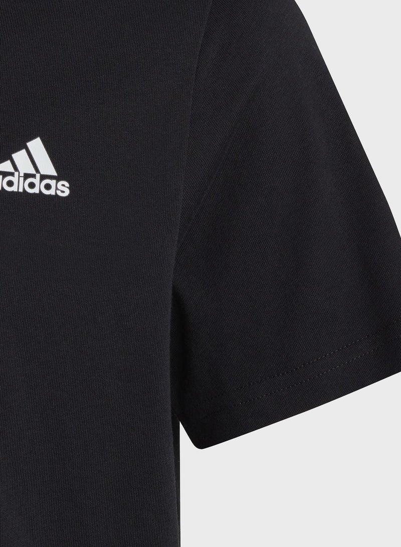 اديداس تي شيرت تدريب أسود للأولاد من  إلى  سنوات - Image 3