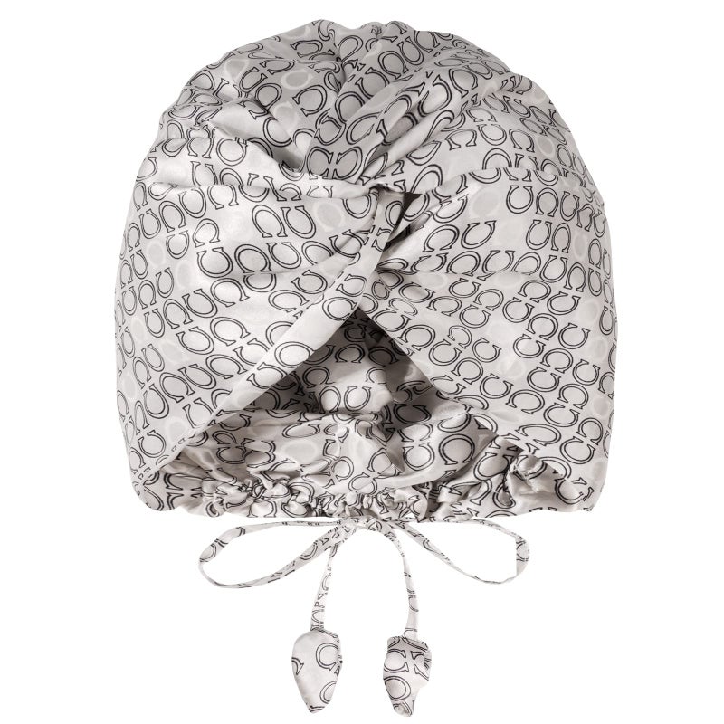 OLESILK Silk Bonnet for Sleeping Women 100 Mulberry 22 Momme Silk Adjustable Fit for Night Hair Care No Frizz for Curls Ivory