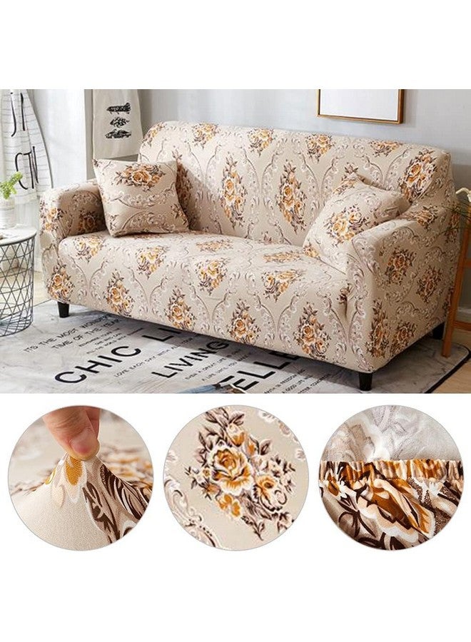 Furshine® Sofa Cover 3 Seater and 2 Seater Fully Covered Universal 5 Seater Sofa Cover Non-Slip Sticky Elastic Stretchable Sofa Set Slipcover Protector for (Floral, Five Seater(3+1+1)) - Image 3