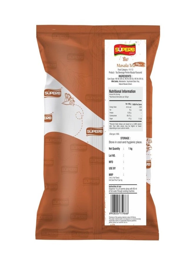 Superb Masala Tea Premix any time..anywhere Instant Premix 1 KG Powder SUPERB - Image 2