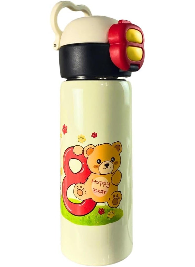 500ml Vacuum Insulated Travel Bottle with 316 Stainless Steel Inner Wall Thermal Cup, 2 in 1 Vacuum Drinking Bottle with Straw and Sip Hole, Leakproof Portable Bottle - Image 5