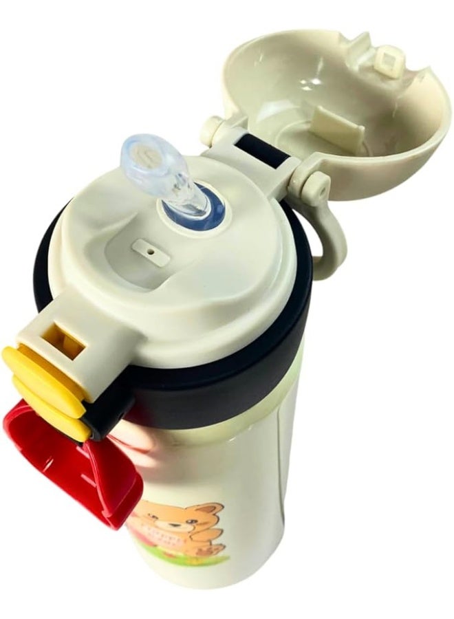 500ml Vacuum Insulated Travel Bottle with 316 Stainless Steel Inner Wall Thermal Cup, 2 in 1 Vacuum Drinking Bottle with Straw and Sip Hole, Leakproof Portable Bottle - Image 4