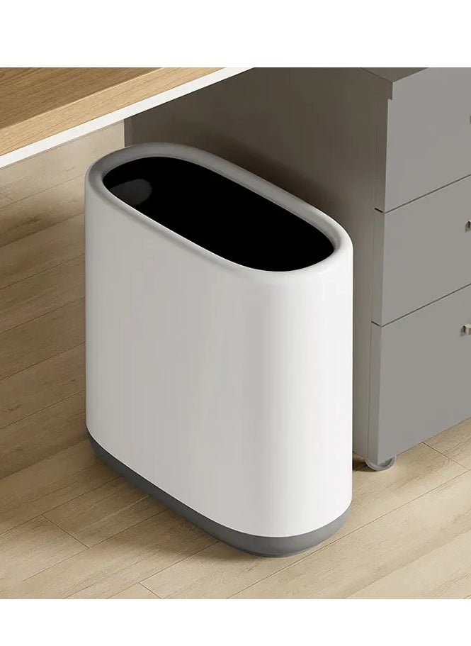 Generic - 10L Plastic Waste Bin for Home and Living Room Storage Waste Bin with Narrow Dividers - Image 1