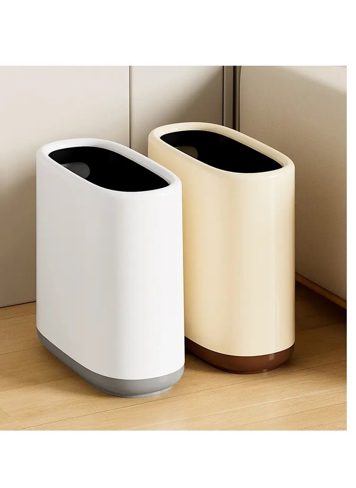 Generic - 10L Plastic Waste Bin for Home and Living Room Storage Waste Bin with Narrow Dividers - Image 1