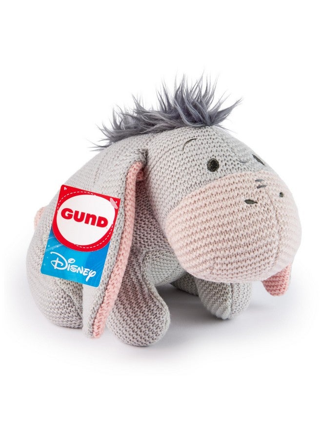 GUND دببة غوند الرسمية من ديزني، إيeyore محشوة، ويني ذا بوه، لعبة محشوة للأعمار من 1 وما فوق، رمادي، 10 إنش - Image 1