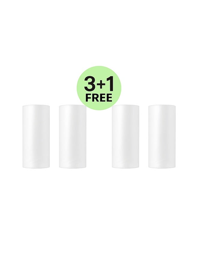 لفافة أكياس قمامة بيضاء - عبوة من 120 قطعة × 4 لفات، مقاس 54 × 60 سم - Image 1