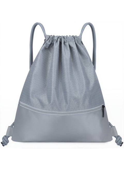 حقيبة ظهر متعددة الوظائف مقاومة للماء بسعة كبيرة من قماش أوكسفورد مع جيب بسحاب، حقيبة خفيفة للرياضة، السباحة، كرة القدم، كرة السلة، والسفر للرجال والنساء