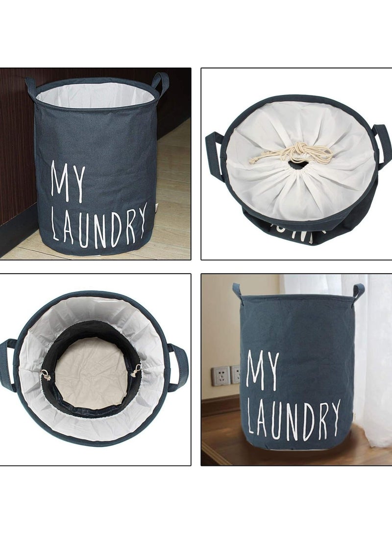 بلومنغ تايم سلال الغسيل سلة الملابس الرباط جولة القطن الكتان سلة الغسيل - Image 4