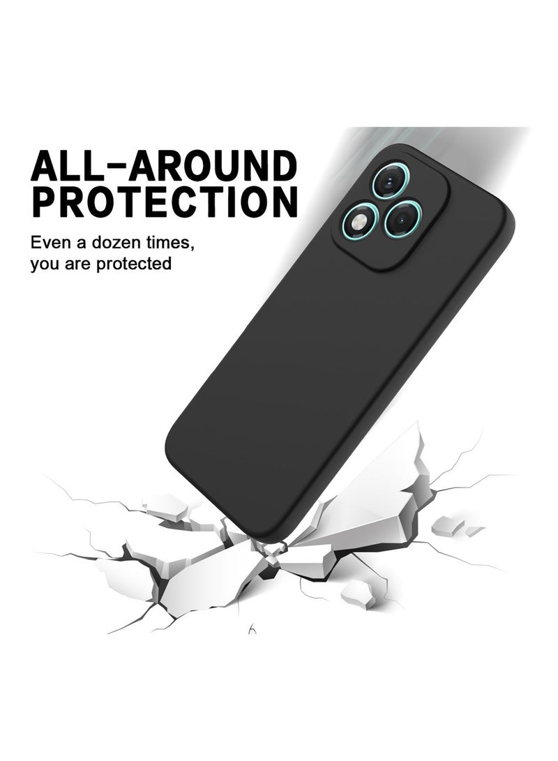 دبليو تيك غطاء سيليكون ناعم لهاتف Honor 400 Lite 5G 2025 (MCRPSN) - أسود - Image 4