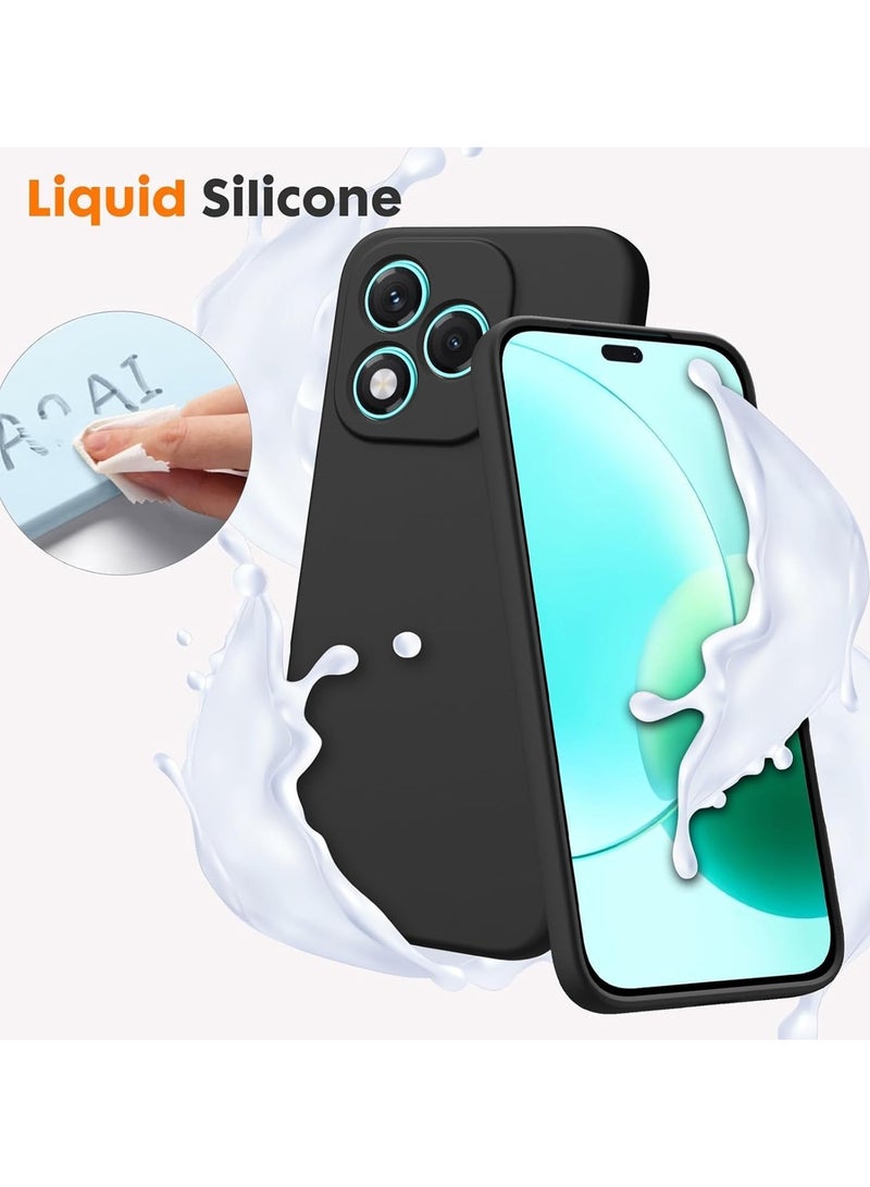 دبليو تيك غطاء سيليكون ناعم لهاتف Honor 400 Lite 5G 2025 (MCRPSN) - أسود - Image 2