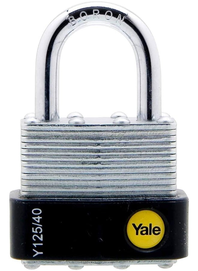 Yale Y125/40/122/1 Y Series Laminated Padlock 44mm Zinc Plated Finish 