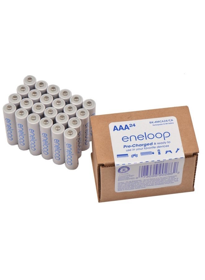 eneloop Panasonic BK-4MCA24/CA AAA 2100 Cycle Ni-MH Pre-Charged Rechargeable Batteries, 24-Battery Pack - Image 1