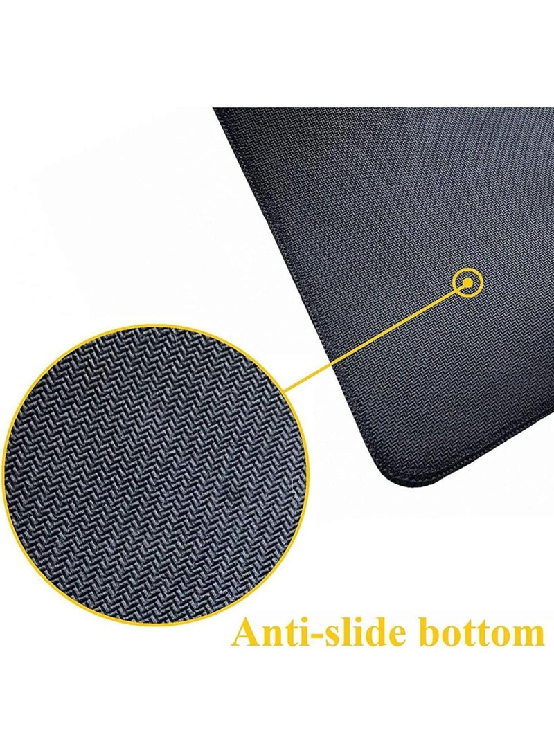 MIMOE Large Gaming Mouse Pad, Non-Slip Rubber Base Mouse Pad Office Desk Mat Desk Pad Waterproof, Smooth Cloth Surface Keyboard Mouse Pads for Computers (Light Gray 900*400* 3mm) - Image 5